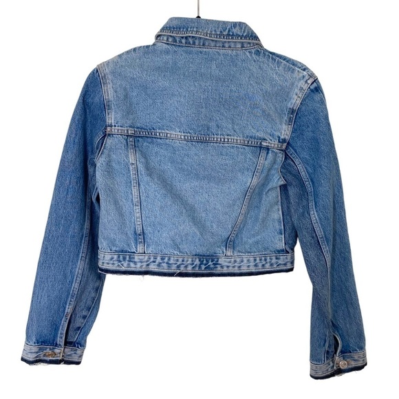 Zara Women's Cropped Denim Jacket - Picture 5 of 10